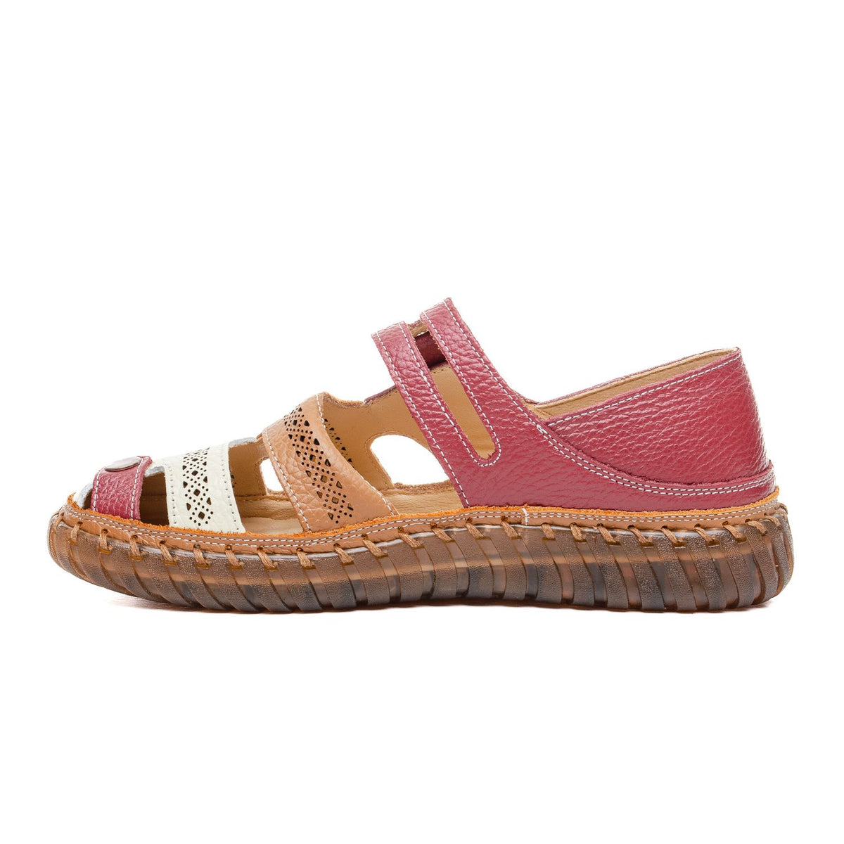 Женска Чевла W043305 Red/Beige/Camel