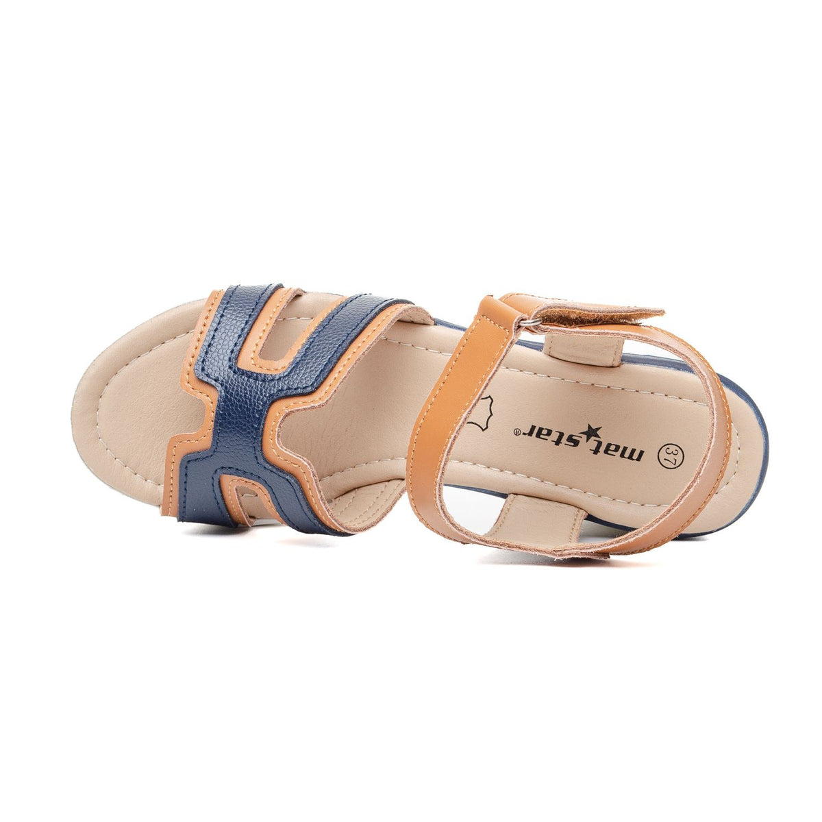 Женска Сандала 186116 Navy/Camel