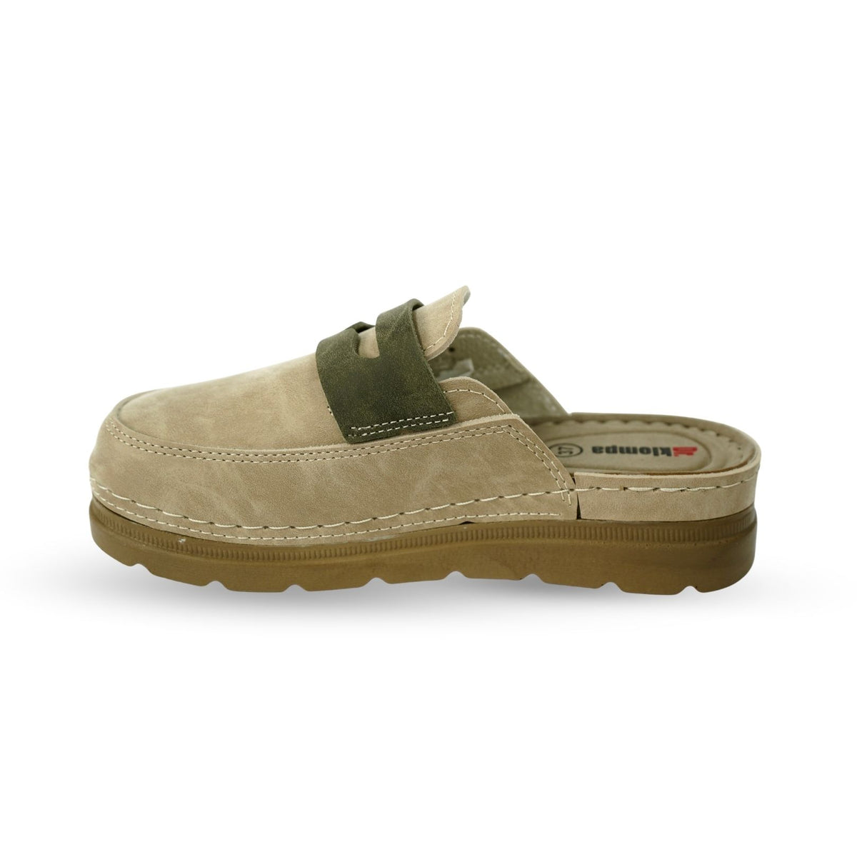 Женска Кломпа 1541386 Beige-Khaki