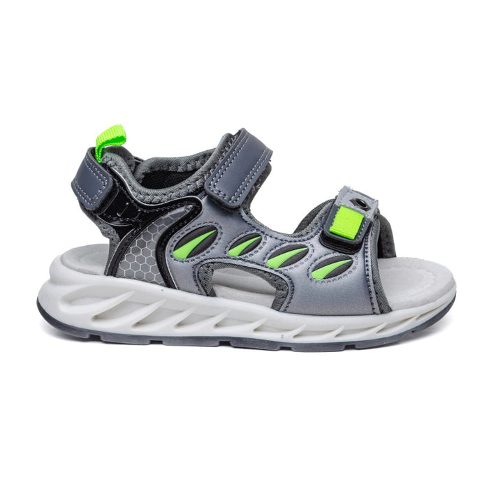 Sandale për fëmijë 018364 Grey/Green